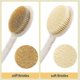 thumbnail image 3 of Bath Brush, Back Brush Shower Long Handle 3 In 1 Sponge Pumice Stone Body, 3 of 5