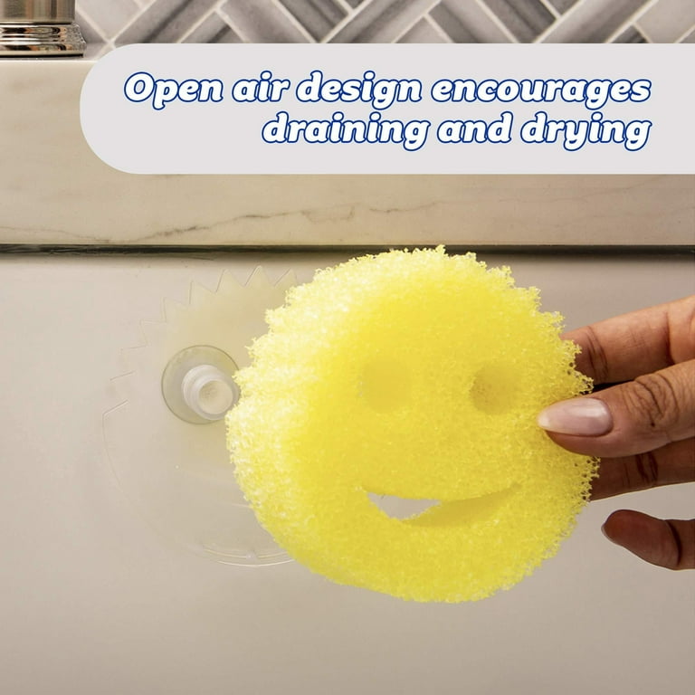 Scrub Daddy Sponge Holder - Sponge Caddy - Suction Sponge Holder, Sink  Organizer for Kitchen and Bathroom, Self Draining, Easy to Clean Dishwasher  Safe, Universal for Sponges and Scrubbers 