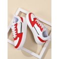 thumbnail image 3 of Ladies' Lace-up Casual Sports Sneakers, White Lightweight Street Fashionable And Simple Skateboard Shoes For Women, 3 of 4