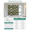 thumbnail image 6 of White Daisies Tie Up Curtains for Windows 54 Inch Length Balloon Curtains Kitchen Adjustable Balloon Window Shade Farmhouse Botanical Flowers Leaves Green Tie Up Bathroom Curtain Window 42"x54", 6 of 6