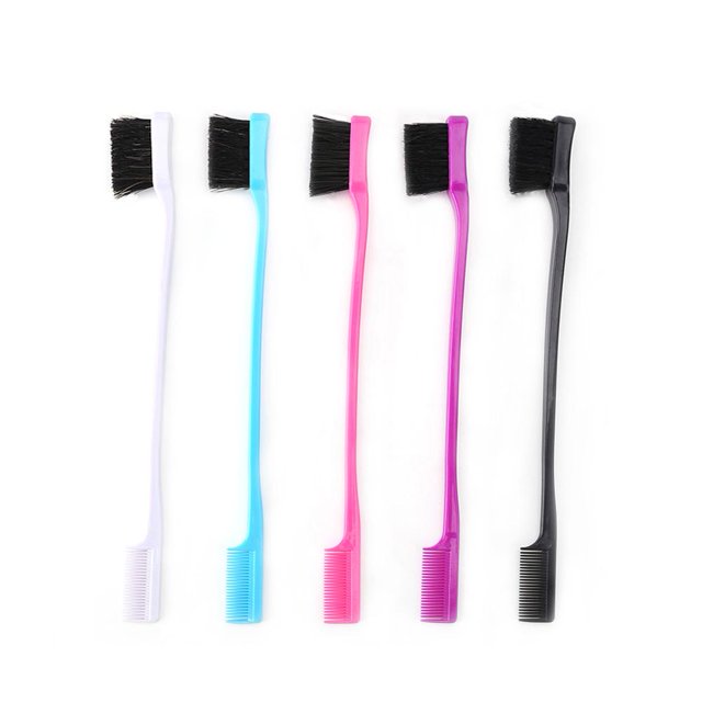 Peine de peluquería de belleza con cepillo de doble cara con borde para el cabello (3 uds.)