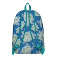 thumbnail image 2 of Tropical Hawaiian Sea Turtle Nautical Travel Backpack – Lightweight Canvas Bookbag with Marine Life Print, Anti-theft Features, Large Capacity, Comfortable Carrying for Daily Commuting and Beach Trips, 2 of 3