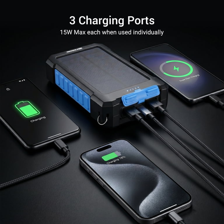 20000mah Solar Power Bank With Usb-c And Usb-a photo 6
