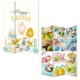 thumbnail image 4 of 3 Panel Reversible Easter Spring Art Room Divider Screen, 4 of 5