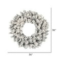 thumbnail image 3 of Vickerman A193736 36 in. Frosted Silver Wreath with 240 PVC Tips, 3 of 3