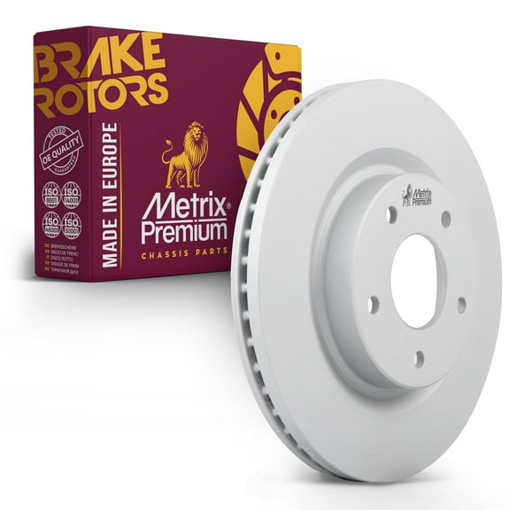Metrix Premium Chassis Parts - 11.64 inch (295.75mm) Front Coated Vented Disc Brake Rotor Fits 2007-2013 Nissan Altima, Replacement 580763FZN, Made in Europe