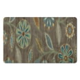 thumbnail image 1 of Charming Distressed Indoor Carpet 20x32 inches - Machine Washable Floral Bathroom and Kitchen Rug - Modern Dining Room Area Rug, 1 of 5