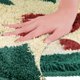 thumbnail image 3 of REGALWOVEN Alfombra de baño divertida con letras, tapete absorbente antideslizante, lavable para ducha, bañera verde oscuro 20" x 32", 3 of 6