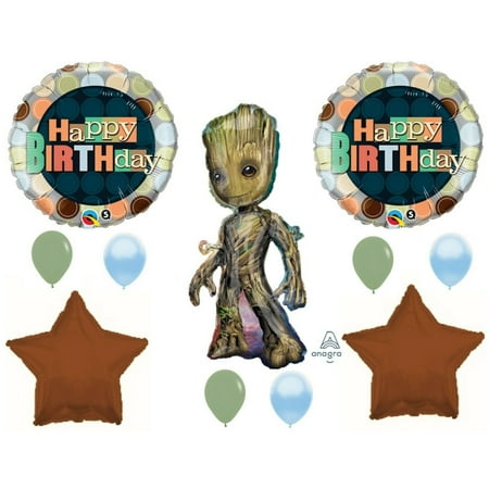 Groot Guardians of The Galaxy Happy Birthday Party balloons Decoration