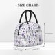 thumbnail image 2 of Balery Lavender Bicycle Bolsa de Almuerzo para Mujeres, Caja de Almuerzo, Bolsa de Almuerzo Pequeña Impermeable, Tote de Almuerzo Reutilizable con Gran Capacidad, 2 of 6