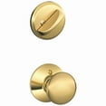 thumbnail image 5 of Schlage Residential F59 PLY 605 F Series Interior Pack, Bright Brass, Knob Handle, 1-5/8 to 2 in Thick Door, 5 of 5