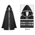 thumbnail image 4 of URMAGIC Hooded Cape Cloak Reversible Velvet Satin Renaissance Medieval Halloween Christmas Cosplay Costumes, 4 of 4