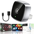 thumbnail image 1 of Mini Wireless CarPlay & Android Auto Converter, Dual USB-A/Type-C Plug & Play, Zero Delay Fast Pairing, Universal Compatibility for iPhone Android & Majority Car Models, 1 of 7