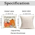 thumbnail image 6 of Fall Autumn Orange Pumpkin Patch Throw Pillow Covers 20x20 Inch Set of 2 Thanksgiving Maple Leaf Pumpkins Outdoor Decorative Pillows Cover Harvest Pillowcase for Bed Couch Sofa Decor, 6 of 6