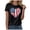 Tshirt69-Black, variant on UAYOTSE Womens Summer Trendy Short Sleeve Top Patriotic Graphic Tee for 4th of July Party Daily Outfit,Sizes XXL