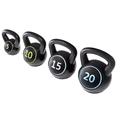 thumbnail image 2 of Yaheetech Ensemble de 4 Kettlebells de 50 Lb Revêtus de HDPE, Noir, 2 of 9