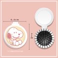 thumbnail image 3 of Espejo plegable de dibujos animados de peluche Kawaii Snoopy Charlie Brown Woodstock con peine de airbag, juguete de peluche de anime para niña, regalo de cumpleaños, 3 of 5