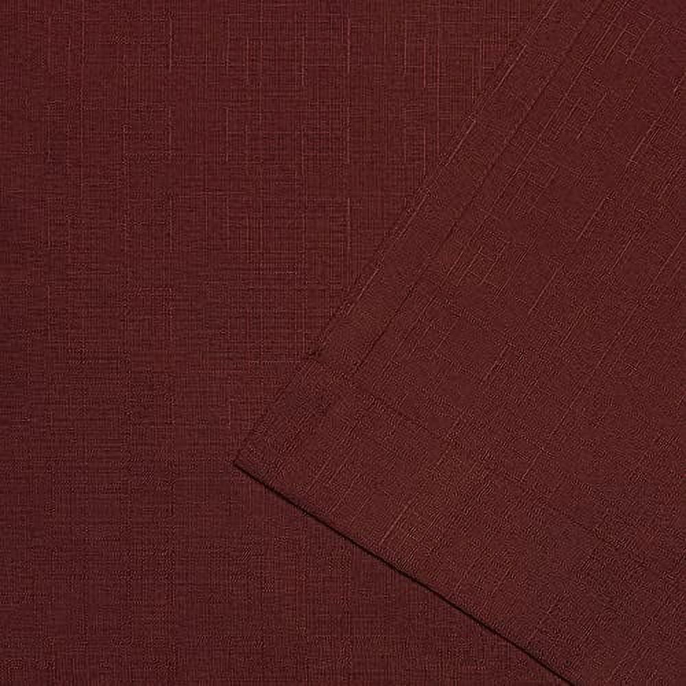 Exclusive Home Loha Tuxedo Tab Top Curtain Panel Pair, 54"x84", Radiant Red
