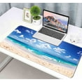 thumbnail image 6 of Sun Beach Mouse Pad, Blue Glitter Large Mouse Pads, Anti-Slip Rubber Base XXL Mouse Pad for Full Desk, 6 of 6