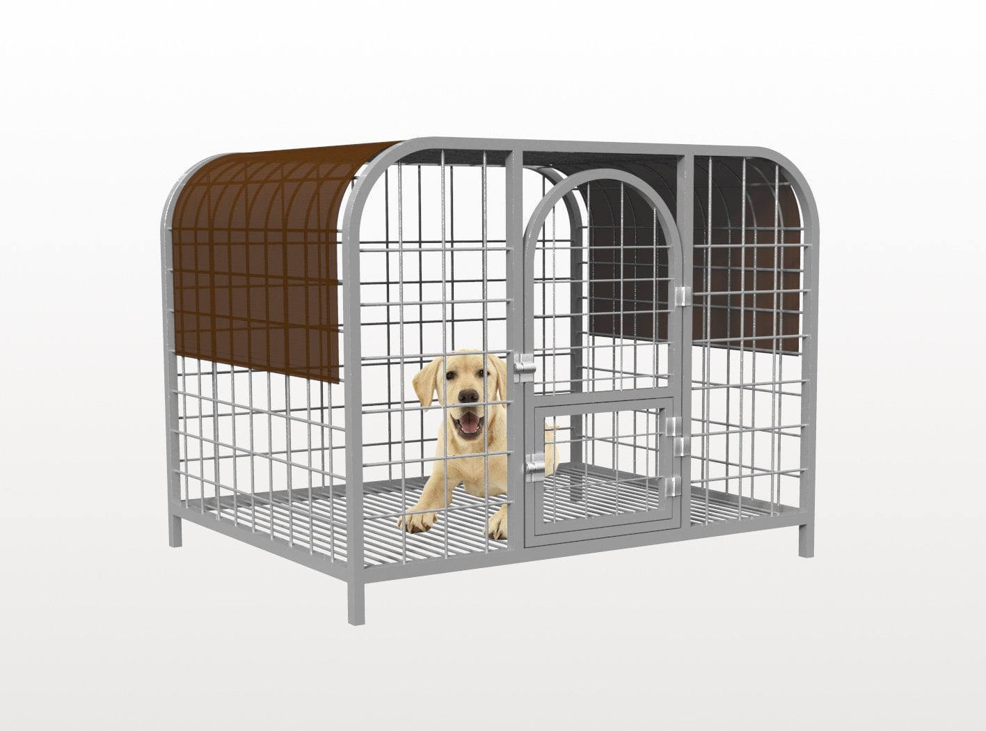 Shatex Dog Kennel Shade Cover, Pet Cage Sunblock Shade Panel With Tie
