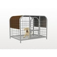 thumbnail image 1 of Shatex Dog Kennel Shade Cover, Pet Cage Sunblock Shade Panel With Tie-Down Rope For Easy Installation(Dog Kneel/Pet Cage Not Included) 6x12ft,Coffee, 1 of 3