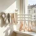 thumbnail image 1 of Oefntac Rotatable Foldable Drying Rack Multifunctional Hanger Multiple Clips Underwear Sock Wall Mounted No Drill, 1 of 6