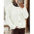 thumbnail image 5 of PRETTYGARDEN Cardigan Sweaters for Women Trendy Oversized Knit Chunky Button Cardigans Fall Winter Outfits with Pockets, 5 of 8