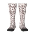 thumbnail image 1 of Disketp Cute Baseball Print Unisex Contrast Color Stockings Lightweight Breathable Ventilation Ankle Contrast Color Stockings, Contrast Color Stockings for Daily, 1 of 6