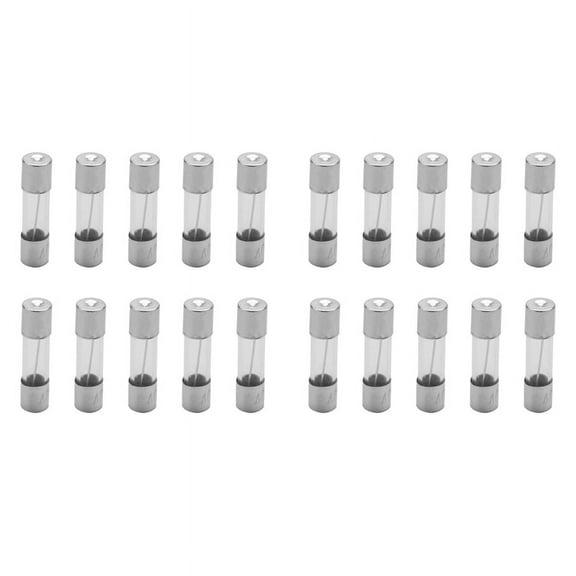 20 Pcs 250V 10Amp Slow Blow Time Delay Glass Fuses Tubes 5mm x 20mm