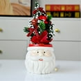 thumbnail image 6 of Noothes Santa Ceramic Flowerpot Christmas Tree Planter with Festive Figure, Compact Holiday Decorative Pot for Indoor Tabletop and Centerpiece Displays, 6 of 9