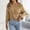 Khaki, variant on IUYRTFE Women's Off Shoulder Knit Sweater Long Sleeve Twist Front Casual Pullover Top