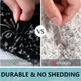 thumbnail image 3 of Sortora Microfiber Toilet Rugs U-Shaped, Shaggy Soft and Absorbent Bathroom Rugs, Non-Slip, Thick Plush Bathroom Mat, Machine Washable Dry Contour Bath Mats for Toilet Base, 24" x 20", Black, 3 of 8