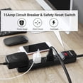thumbnail image 4 of Protector contra sobretensiones Power Strip DEWENWILS, paquete de 2 unidades, 25 pies con 6 salidas, 4 of 7