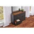 thumbnail image 5 of A-America Stone Creek 7 Drawer Transitional Solid Wood Dresser in Black, 5 of 8