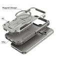 thumbnail image 5 of Magnetic Case for iPhone 17 Pro 6.3" Compatible with MagSafe, Invisible Kickstand, Rugged Shockproof Phone Cover,Grey,For iPhone 17 Pro, 5 of 7