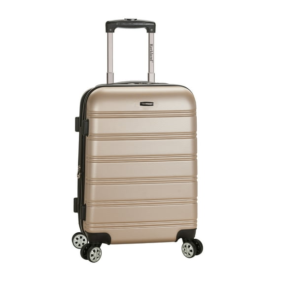 Rockland Melbourne 20” Hardside Expandable Carry On Luggage, Black