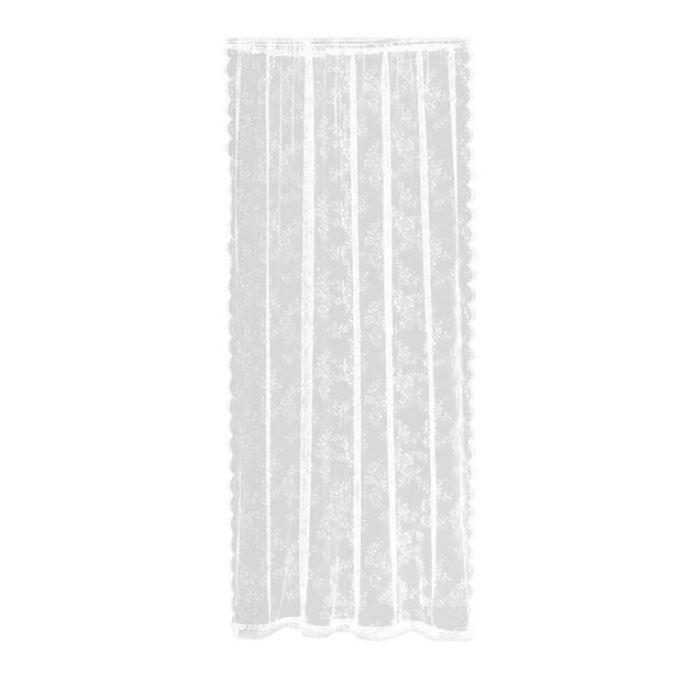 Cortinas de red con encaje floral blanco, paneles de gasa para ventanas, cortinas para ventanas 150cmx100cm