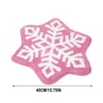 thumbnail image 3 of Lilgiuy Christmas Bath Rugs for Bathroom, Pink Snowflake Shape Bathroom Rug, Soft and Absorbent Bath Mats, Non-Slip Rug for Shower Bath and Bedroom,Christmas Decoration Gifts(15.75 Inches), 3 of 5