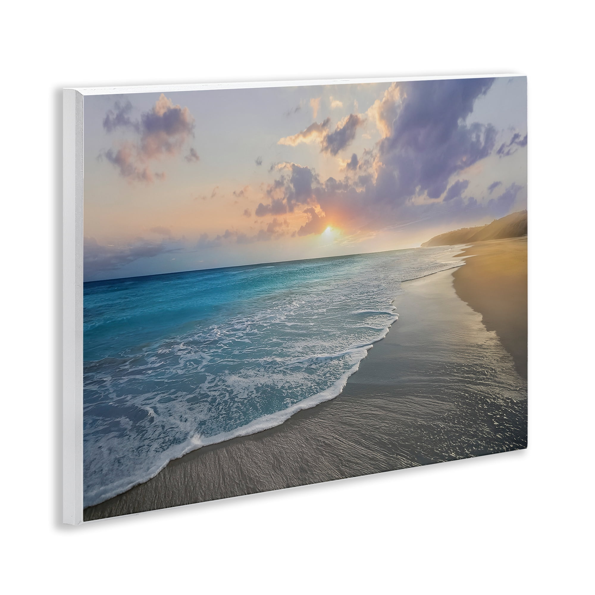 Stupell Industries Sunset over Tranquil Coast Wall Plaque Art, design by Mike Calascibetta