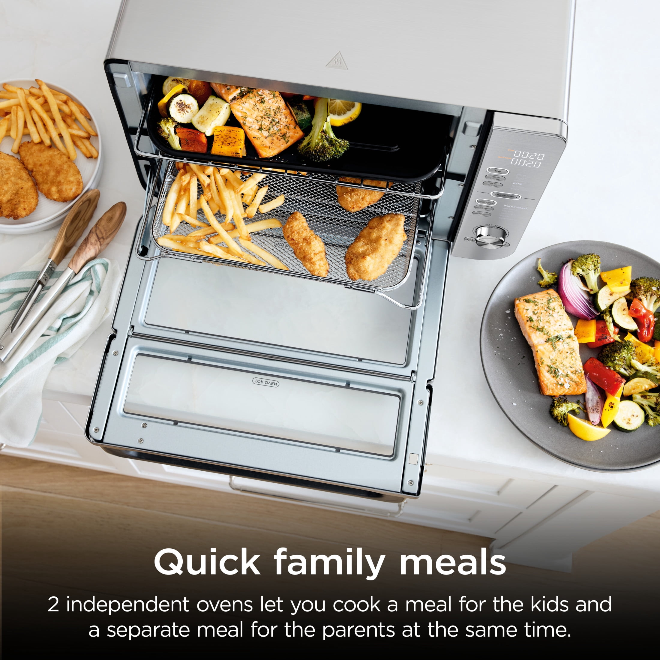 Ninja, Air Fry Basket, DCT601, Includes 2 Sheet Pans 2 Wire Racks