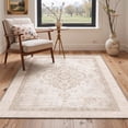thumbnail image 5 of KUETH 8x10 Soft Classic Diamond Vintage Rug for Living Room, Large Machine Washable Low Pile Non Slip Backing Area Rug, VELVETECHO Rug for Bedroom Office, 5 of 5
