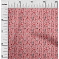 thumbnail image 1 of oneOone Polyester Lycra Dark Peach Fabric Christmas Christmas Sewing Material Print Fabric By The Yard 56 Inch Wide, 1 of 4