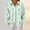 Mint Green, variant on Endives Women's Button Down Shirt Floral Print Relaxed Fit Long Sleeved Shirt Outerwear Spring Summer Outfit Yellow