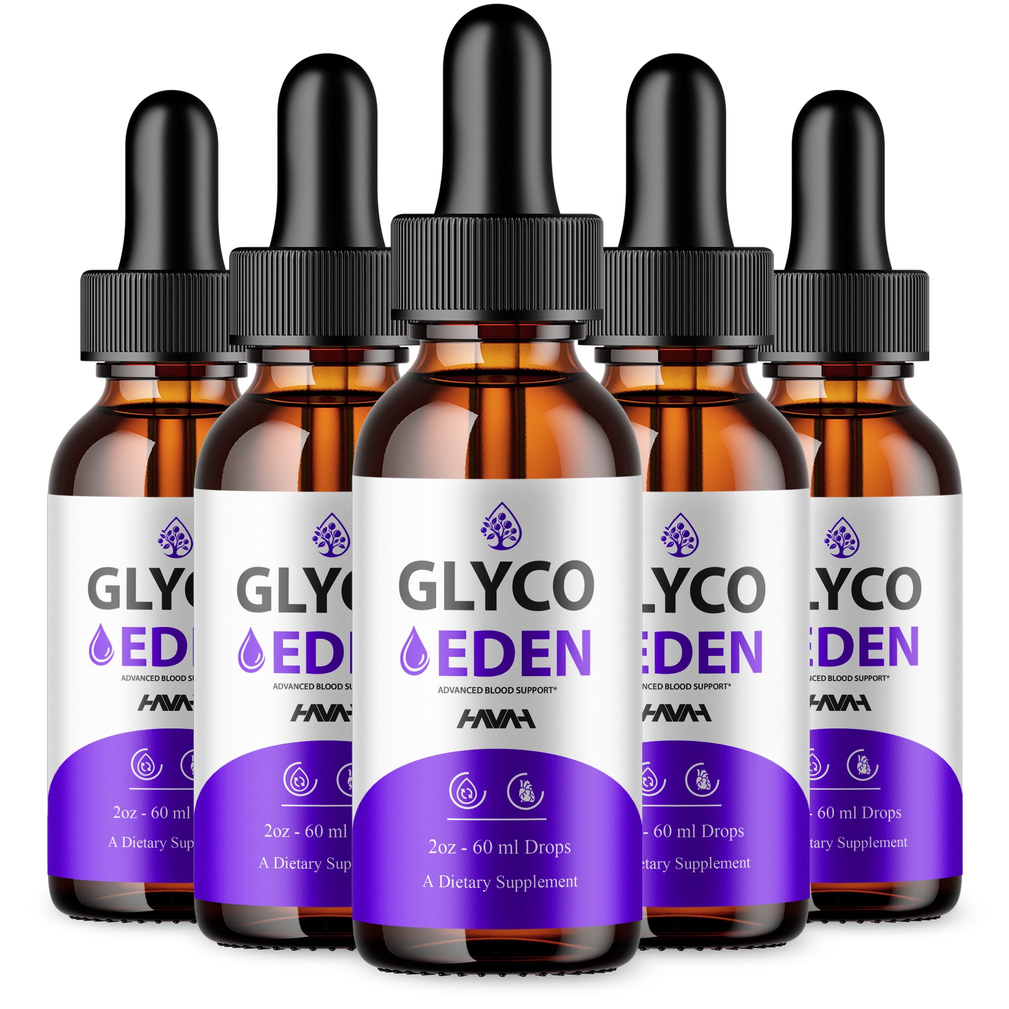 (5 Pack) Glyco Eden Drops Blood Support Supplement (10oz)
