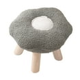 thumbnail image 2 of Taburete de sofá Taburete pequeño para pies Taburete para cambiar zapatos Taburete cómodo para reposapiés No Verde Gris, 2 of 9