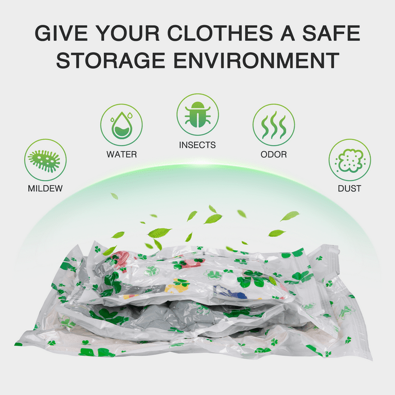 Vodiver vacuum storage bags Save 80% on Clothes Storage Space,Premium  Vacuum Sealer Bag for organizer, Blankets, Bedding, Clothing,Compression  Seal