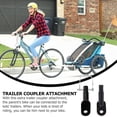 thumbnail image 3 of SKISUNO 2Pcs Bike Trailer Coupler Black Easy Install Trailer Hitch Connector for Bike Attachment, 3 of 8