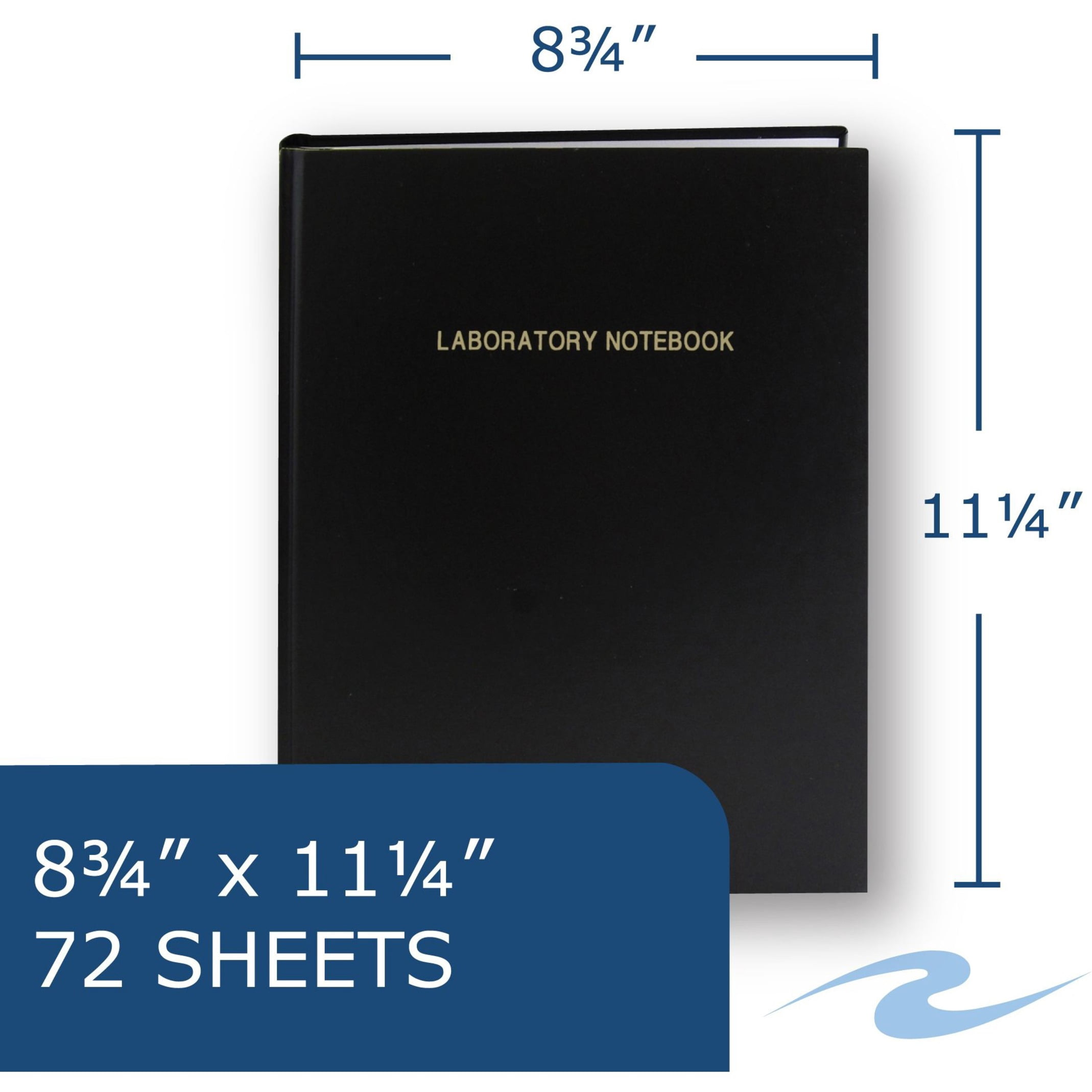 Roaring Spring 4x4 Graph Single Copy Lab Book with Numbered Pages, 1 Case (12 Total), 11.25" x 8.75" 144 Pages, White Paper