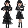 thumbnail image 1 of GIFTFUOND Wednesday Poupée et Accessoires, 9,8 Pouces Wednesday Addams, Uniforme d'Académie et Scène de Danse, Collection Wednesday Addams, Support de Poupée Jouets pour Enfants de 6 Ans et Plus, 1 of 5