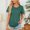 Green, variant on Shirts For Women Sevevn Womens Fashion Summer Casual Solid Short Sleeve Blouse T-Shirt Lightweight Top